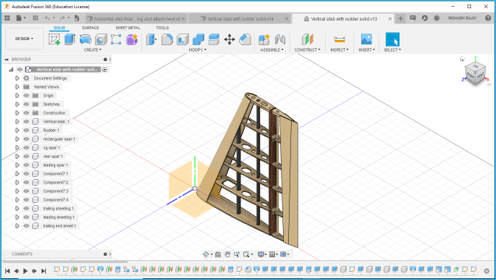 Glider 5 - Vertical Stabilizer CAD